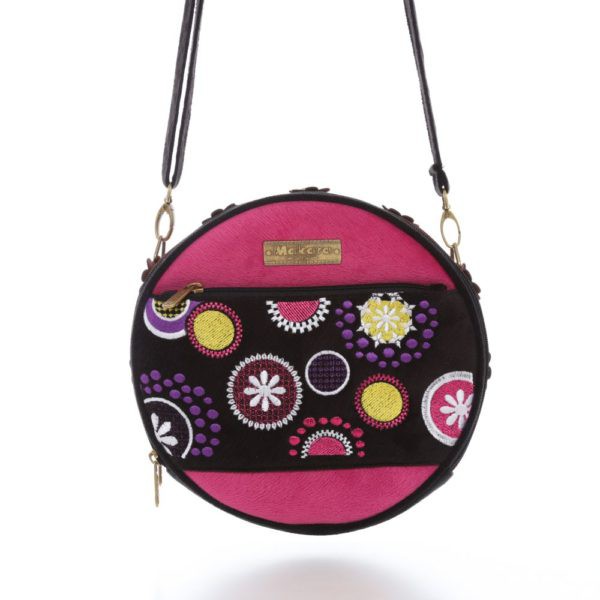 Makara MCO Calyta Tas Bulat Selempang Bahan Midili Fashion Wanita Etnik Original Berkualitas