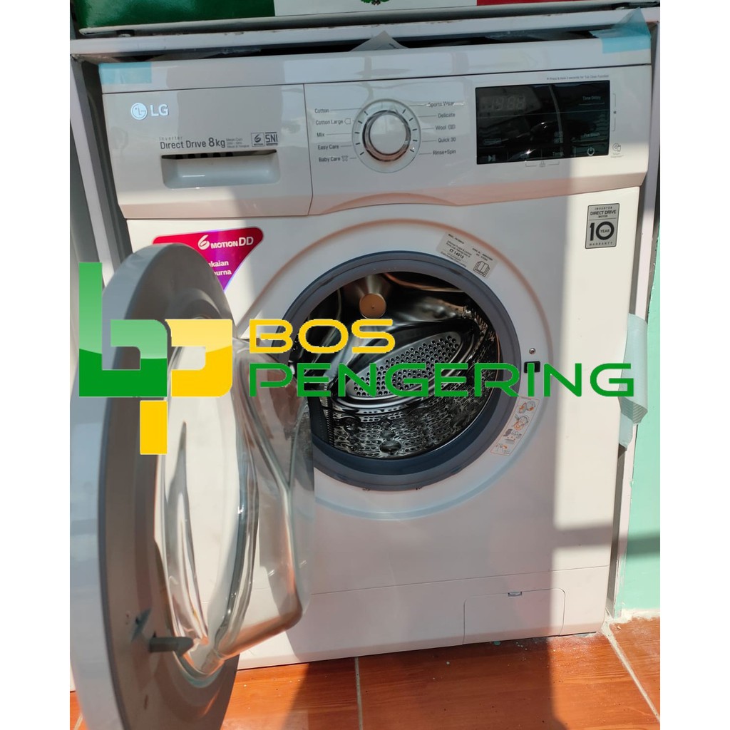 MESIN CUCI LG 8 KG FM1208N3W WASHER FRONT LOADING LG 8Kg BERGARANSI