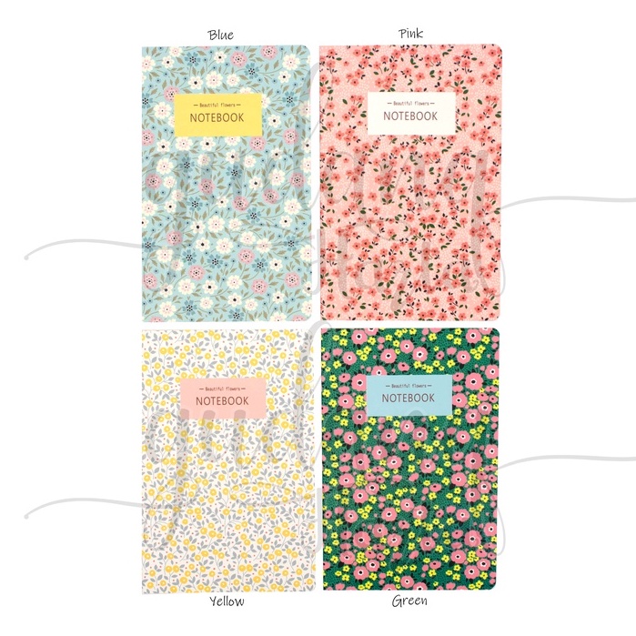 Notebook A5 Beautiful Flower Buku Tulis Motif Bunga Simple GH 308623