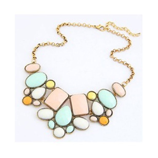 kalung Korea Etnik Multi Color Alloy Multicharm Warna Warni=vintage Harga Grosir Reseller