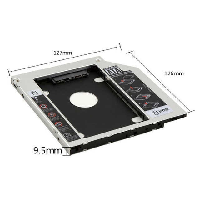 SSD HDD Caddy TEBAL 12.7mm SATA DVD Slot Hardisk