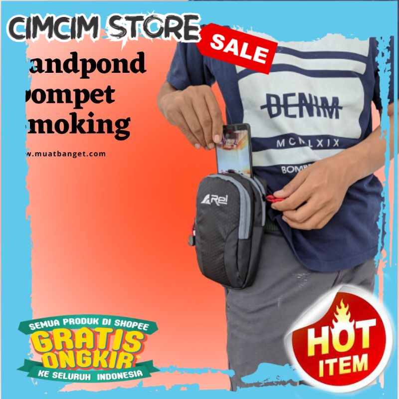 TAS TERBARU TERMURAH / Tas Selempang Pria Sling Bag Kecil Pria - Tas Bahu Samping Cowok HP Tas Slemp