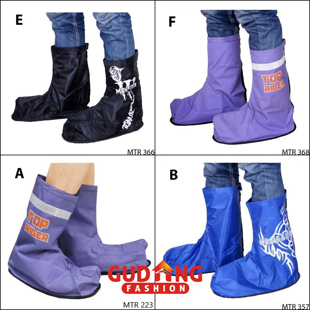Cover Sepatu / Sarung Sepatu Anti Air untuk Pengendara Motor Banyak Warna - MTR (COMB)