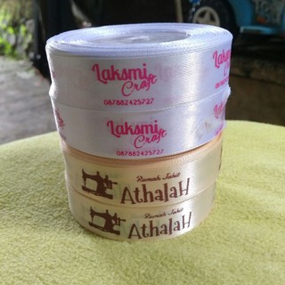 Label Baju Satin Gratis Potong Gratis Desain SABLON Label Baju Satin Gratis Potong Gratis Desain SABLON