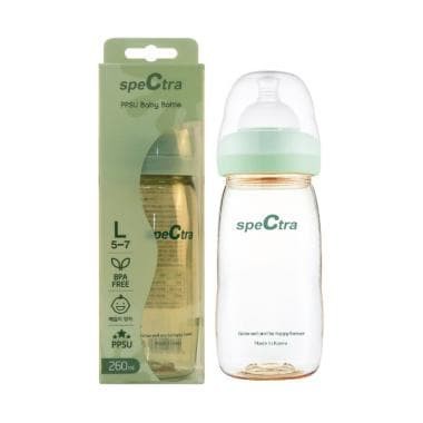 Spectra Baby bottle PPSU Wide Neck 260ml Yellow