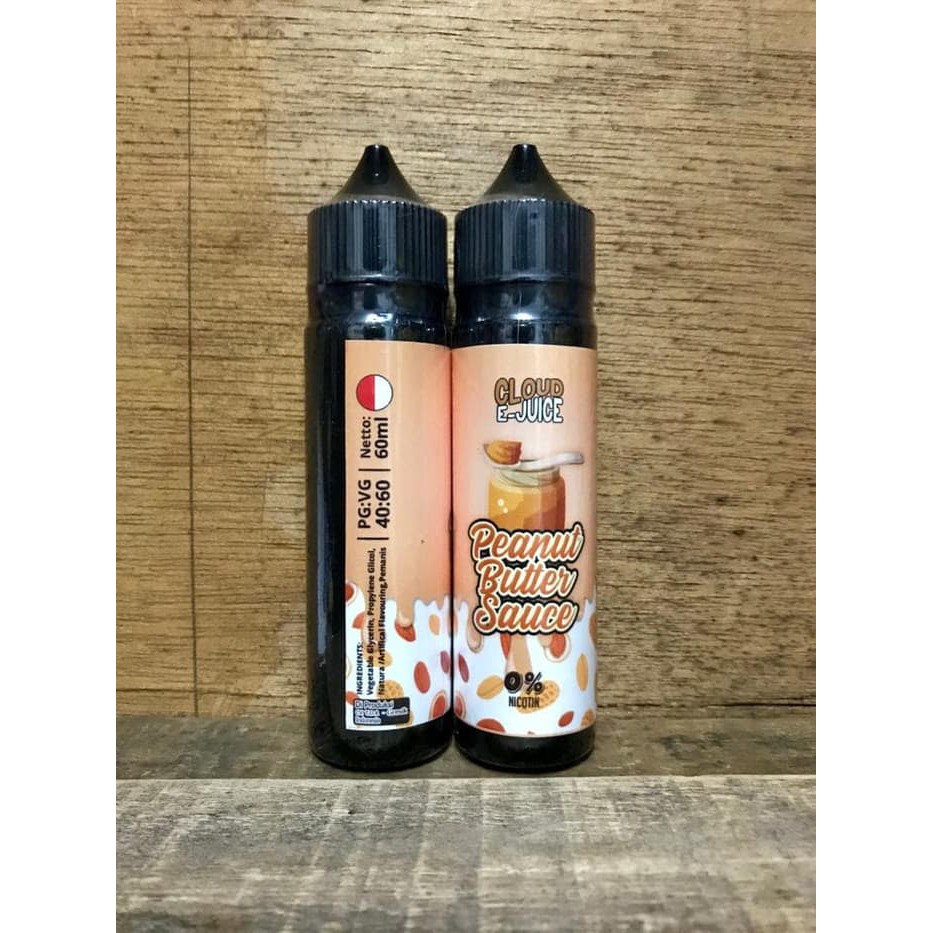 Peanut Butter Sauce Cloud Ejuice 60ml 0mg liquid vape pita cukai