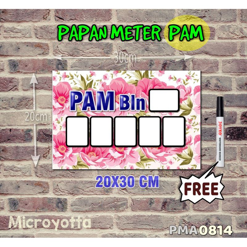 

Microyotta Papan Meter Listrik PLN PAM motif Unik - Flower 14