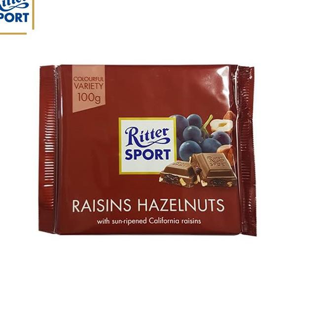 

[KODE PRODUK 736] RITTER SPORT RAISIN & HAZEL - 100 gr TERBARU!!!