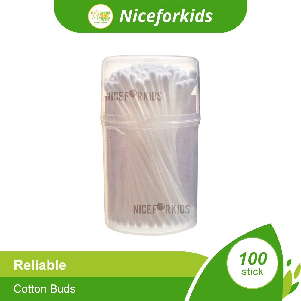 Reliable Baby Cotton Buds Korek Telinga Korek Kuping Kapas isi 100
