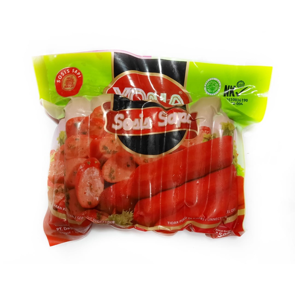 

Yona Sosis Sapi 450 Gram Isi 15 PCS Beef Sausage