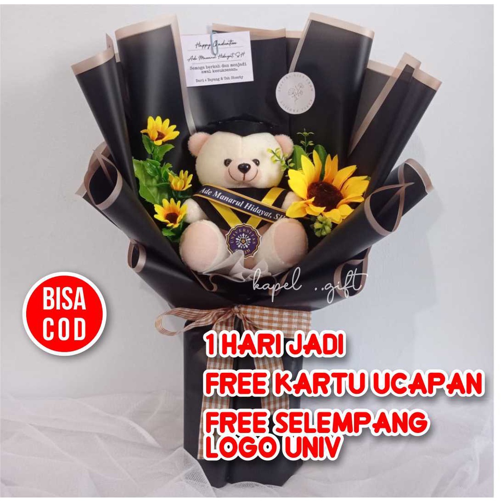 Buket Boneka Toga Kado Hadiah Gift Box Wisuda Graduation