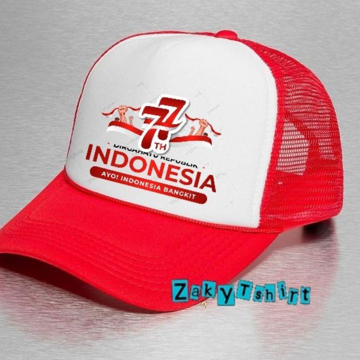 ❤[PROMO ⚡ALE]❤Topi Pria / trucker / surf / skate / Hat Dirgahayu Indonesia 77