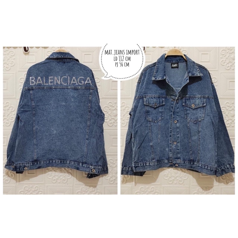 jaket jeans balenciaga
