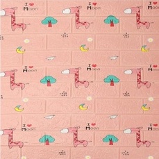 PROMO!! BUY 25 FREE 1 !! WALLFOAM 3D MOTIF ANAK-ANAK 70X77 CM / WALPAPER FOAM-BK0424 2.5MM