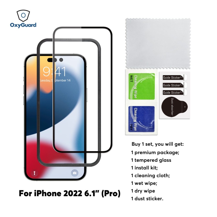 Oxyguard Tempered Glass Iphone 14 pro Max / 14 Pro Iphone 14 Plus / 14