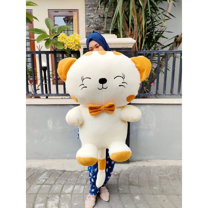 Boneka Kucing Kawai Jumbo Besar Murah Halus Lembut Lucu / Kucing Cantik