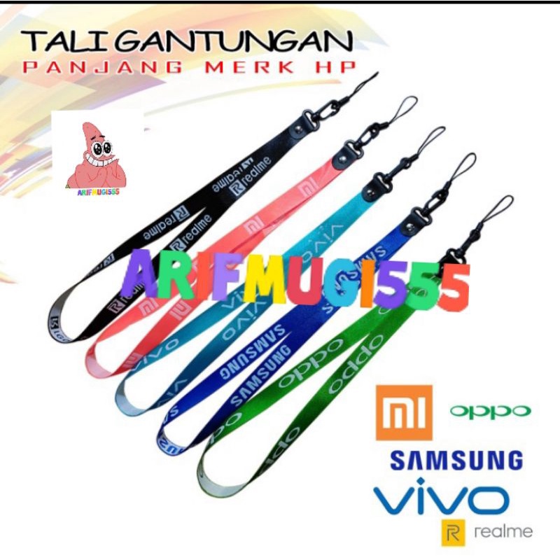 TALI GANTUNGAN HP ANDROID TYPE OPPO/XIAOMI/SAMSUNG/VIVO BISA ATUR TYPE