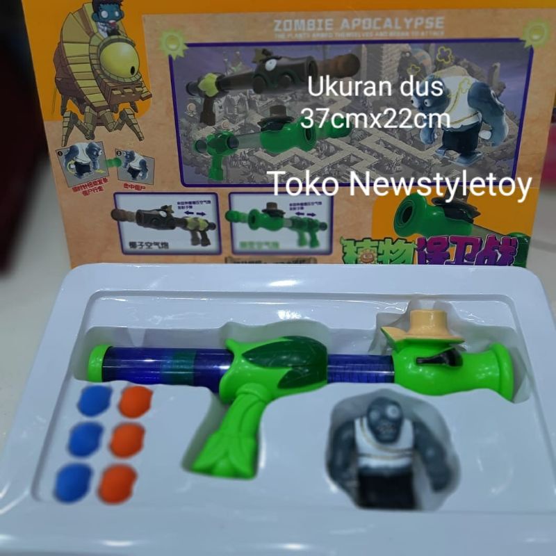 Mainan figure zombie figure zombie bisa tembak