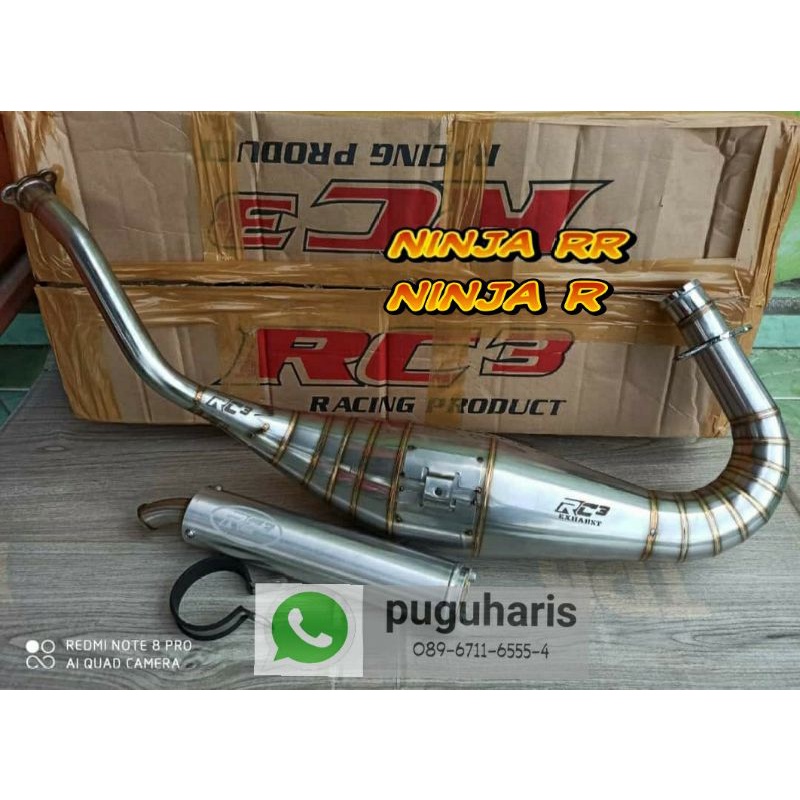 knalpot ninja rr rc3 cobra stainles ninja ss ninja r pnp