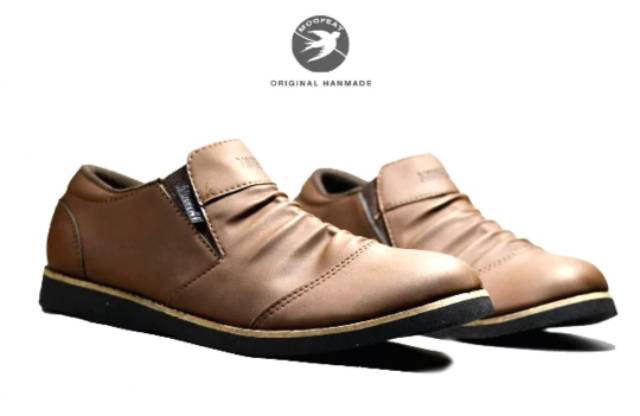 BEST PRODUCT - Sepatu Pria Original wringkle fashion semi pantofel formal kerja kasual hitam coklat