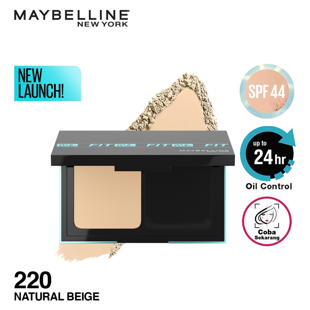 ❤ MEMEY ❤ MAYBELLINE Fit Me 24H Matte + Poreless Powder Foundation SPF 44