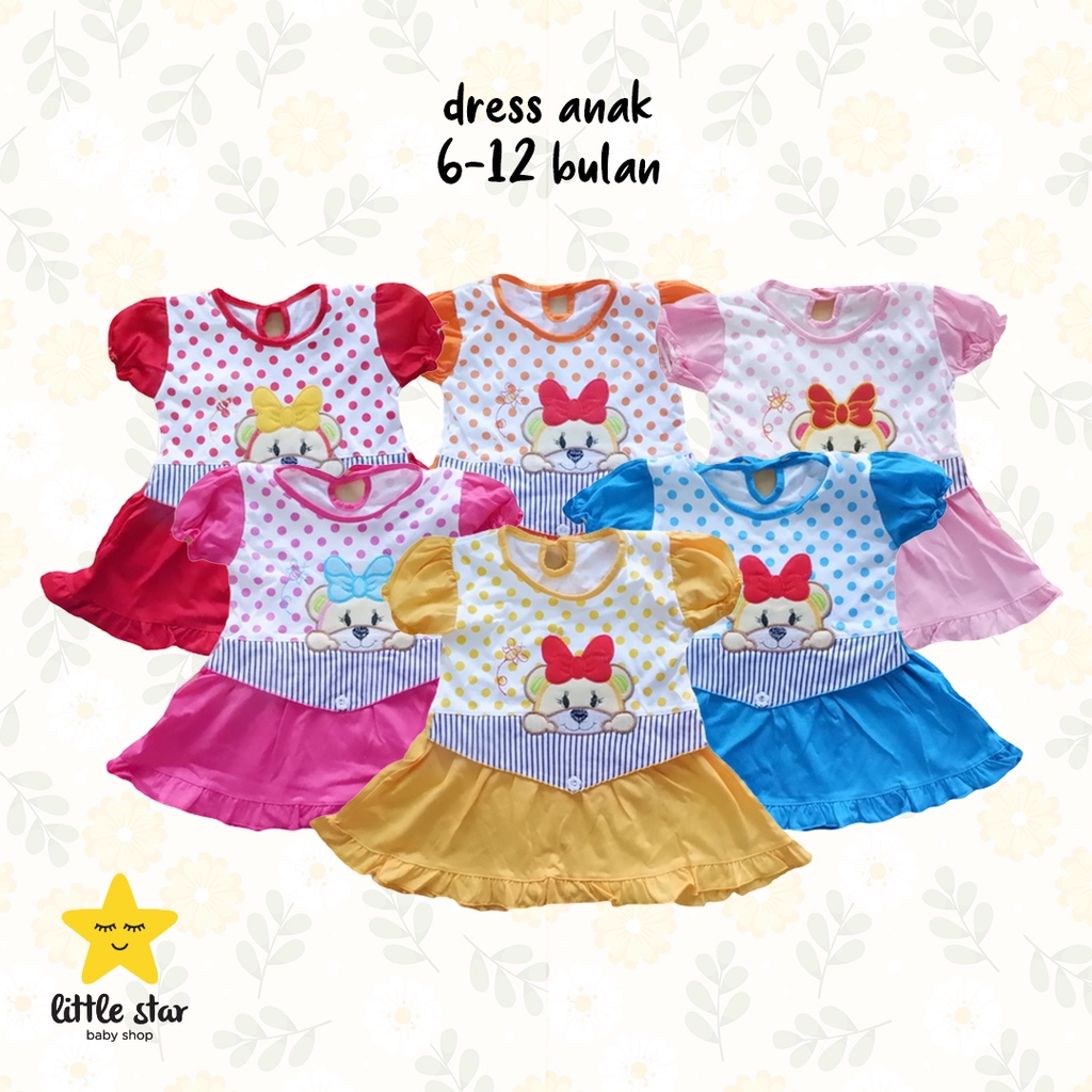 Dress Anak Bayi Perempuan | Set Setelan Baju Bayi Cewek