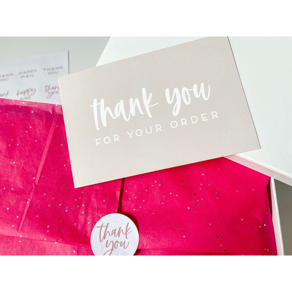 

KARTU THANK YOU / THANK YOU CARD / KARTU THANK YOU OLSHOP / THANK YOU FOR ORDER