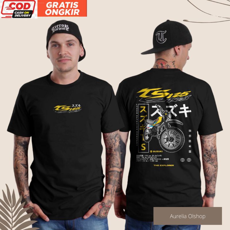 Baju Distro Pria Otomotif Kaos Ts125 Rider Kaos Suzuki Keren