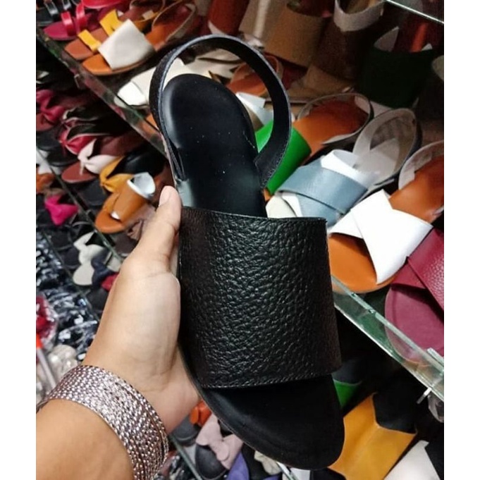 (Bisa cod) sandal papirut sandal kulit wanita sandal kulit asli garut