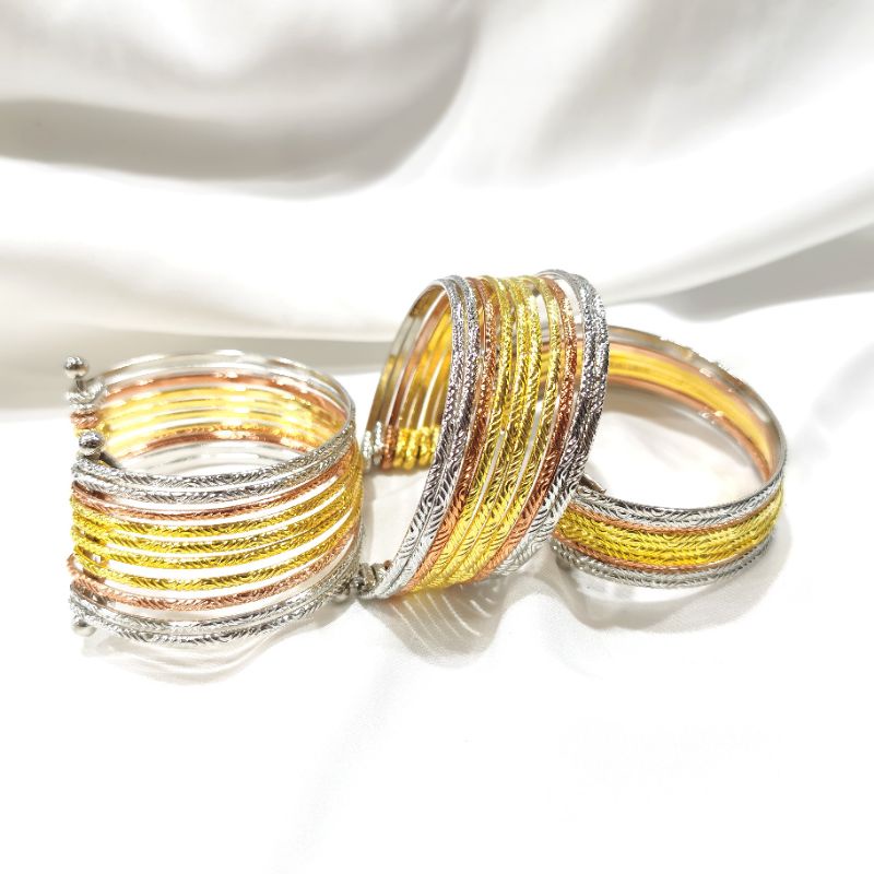 Gelang Keroncong Rhodium Wanita Elastis