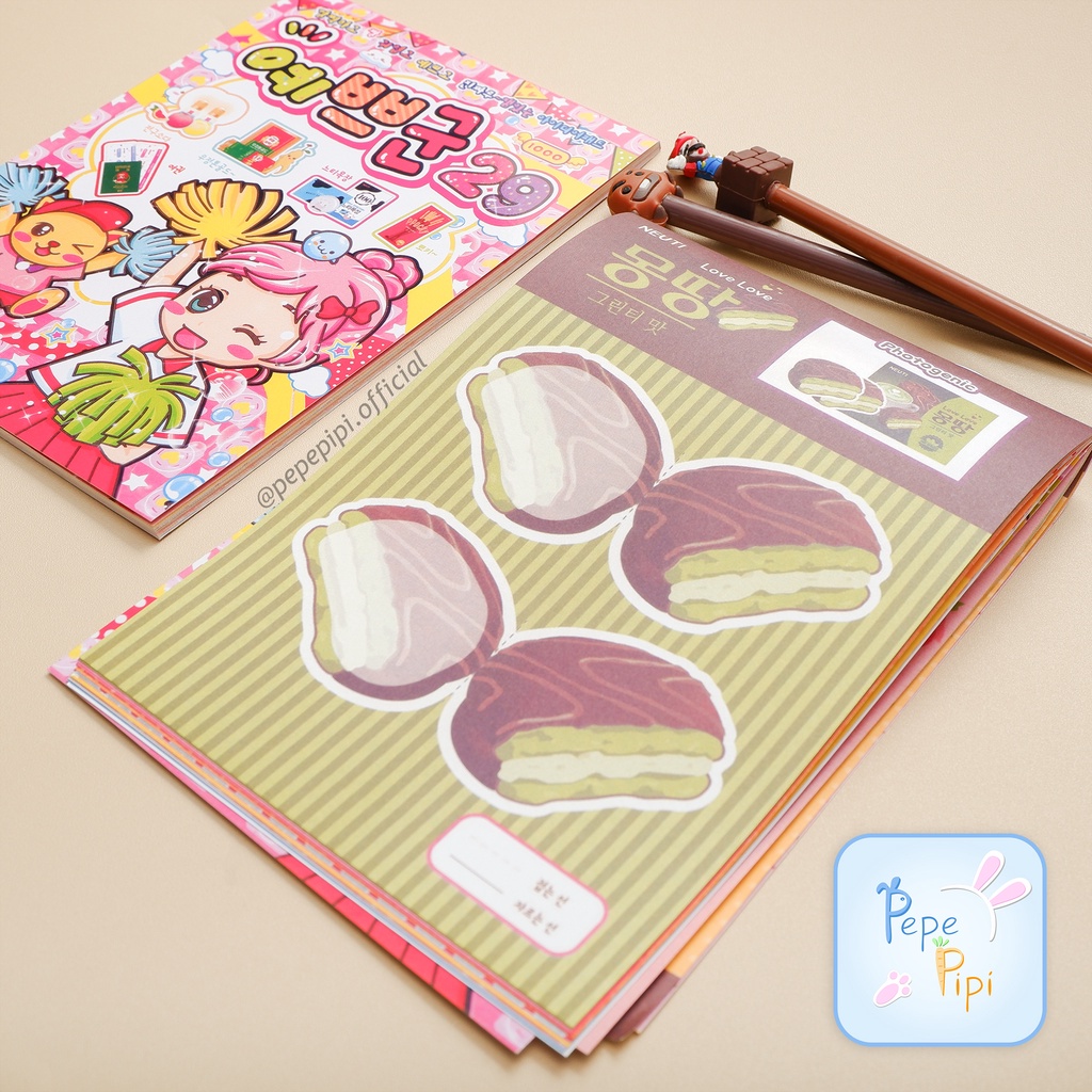 Buku Origami Papercraft Korean Snack No. 29 Korea Korean Bentuk makanan Papercraft book Buku Lipat bentuk makanan lucu mainan anak origami kreatif