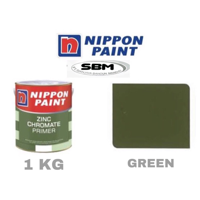 Jual CAT ZINC CHROMATE PRIMER GREEN NIPPON PAINT CAT DASAR PRIMER 1