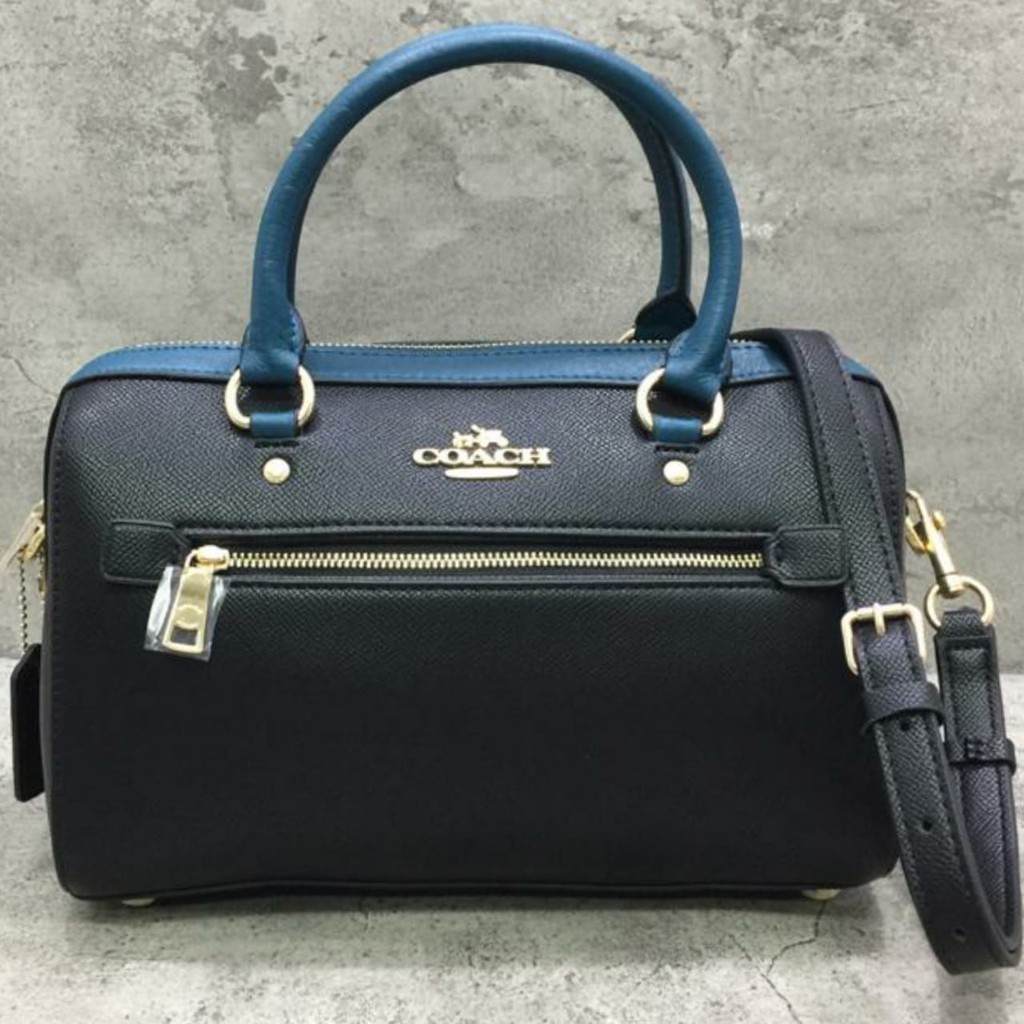 Tas Wanita COACH Bennett Rowan Satchel Ostrich Leather -153