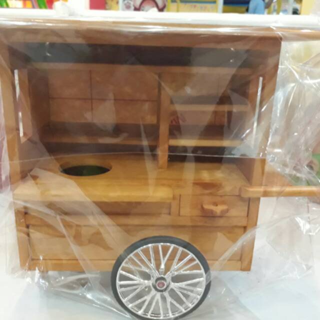 Miniatur gerobak baso/mie ayam