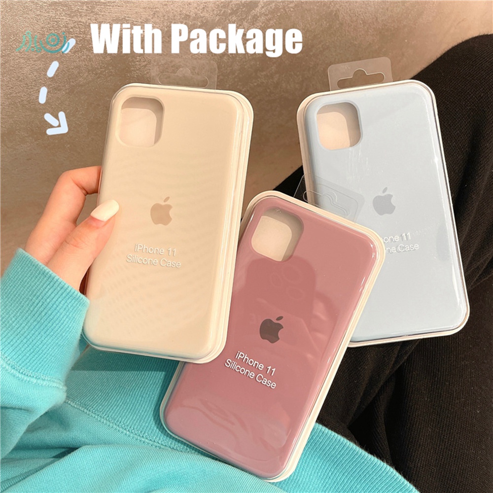 (37-40) Casing Silikon iPhone 11 12 13 Pro MAX X XS MAX XR 7 + 8 11 12 Pro Full Cover