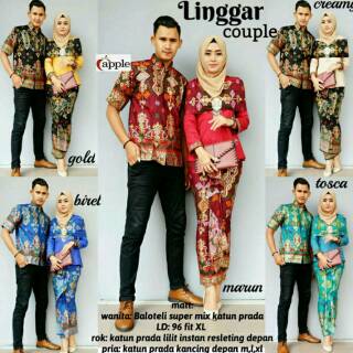 440 Model Baju Batik Couple Modis 2018 Gratis Terbaru