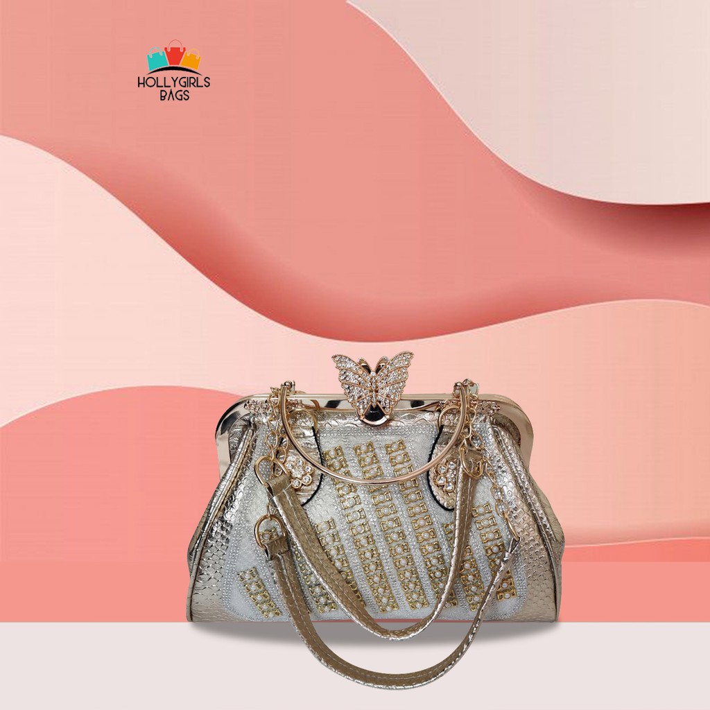 TAS PESTA BEHEL KANCING PLAT KUPU DAN PLAT ANGSA MEWAH MOTIF MUTIARA CLUTCH TP-901,902,903