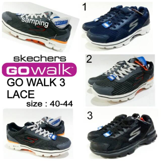 Sepatu skechers man go walk 3 lace murah skechers tali terbaru