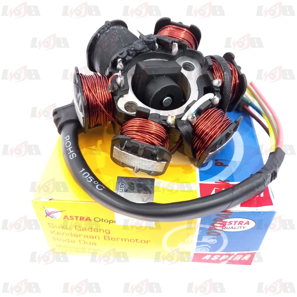 Aspira Spul Stator Comp Assy Grand Impressa GN5 Spull Magnet Motor Honda Bebek