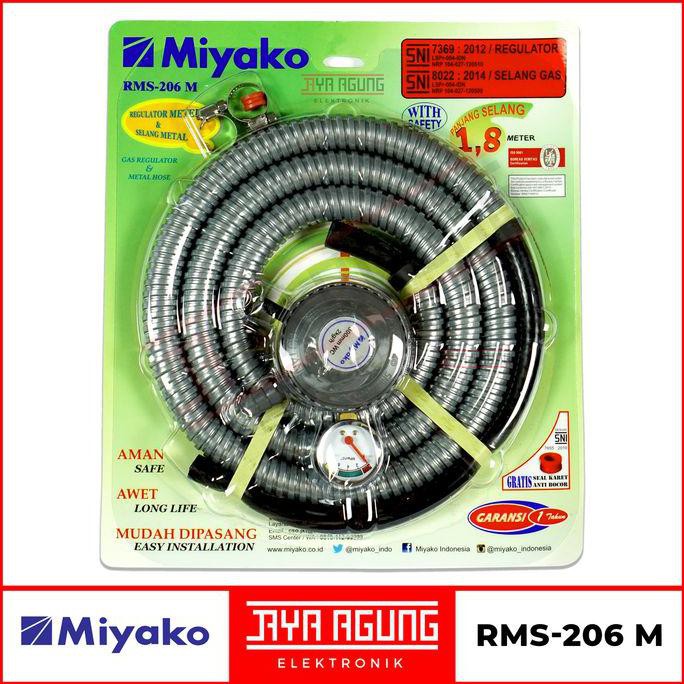 Selang Regulator Gas MIYAKO RMS-206 M / RMS206M / Regulator Kompor Gas