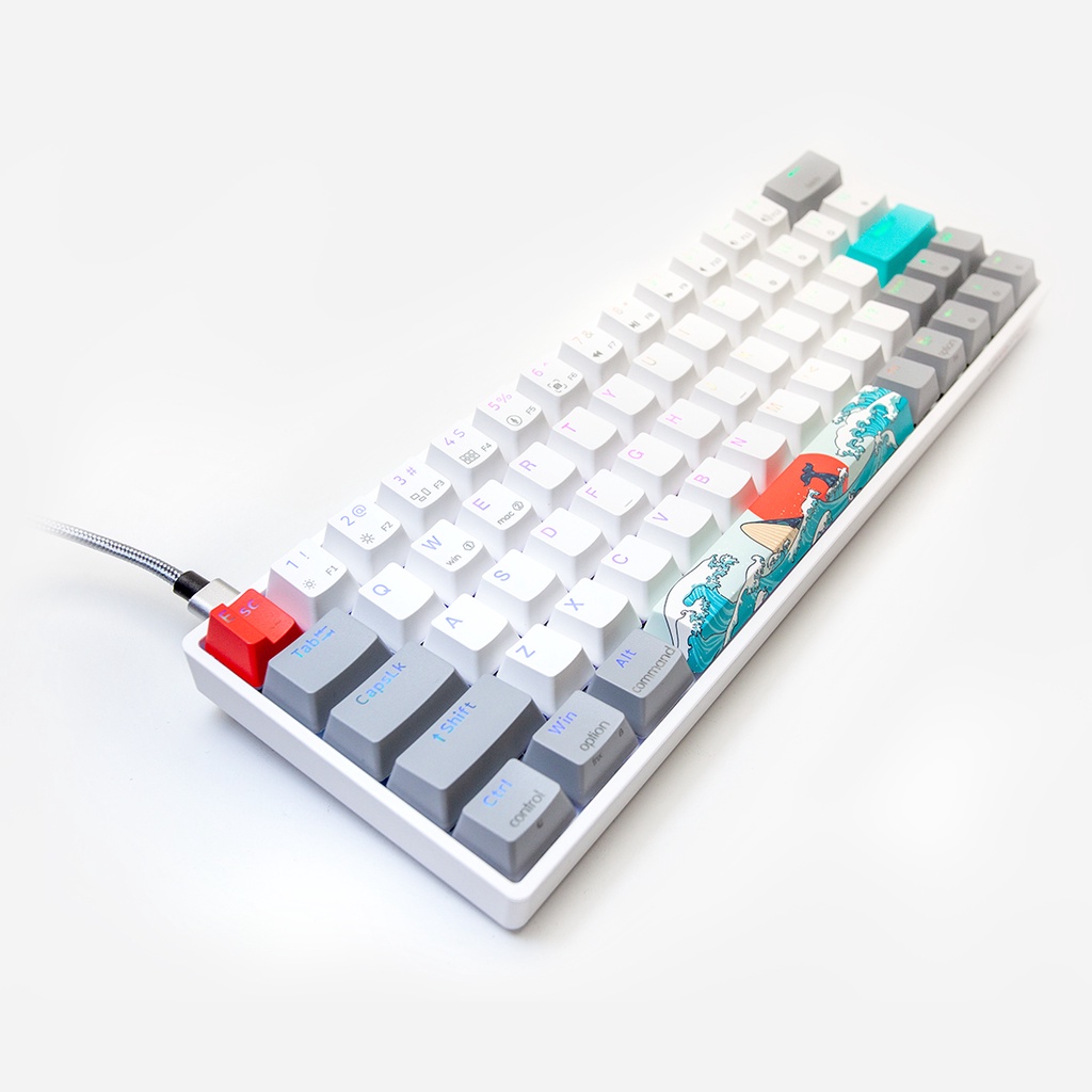 Paradox Gaming Ghost GH64 PBT Sea&amp;Sun Story - Mechanical Keyboard