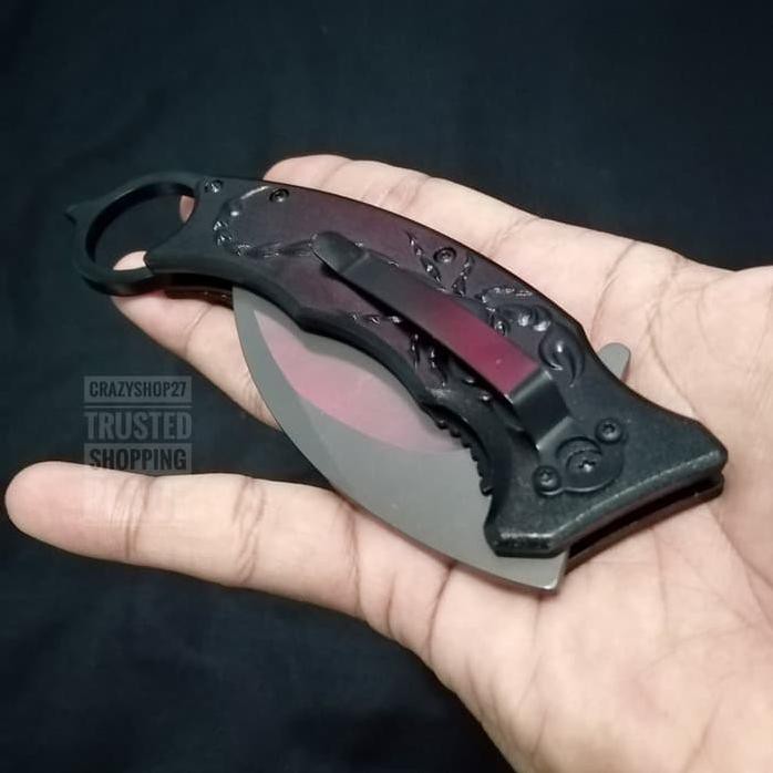 Belati Lipat Karambit Cold Stell F92