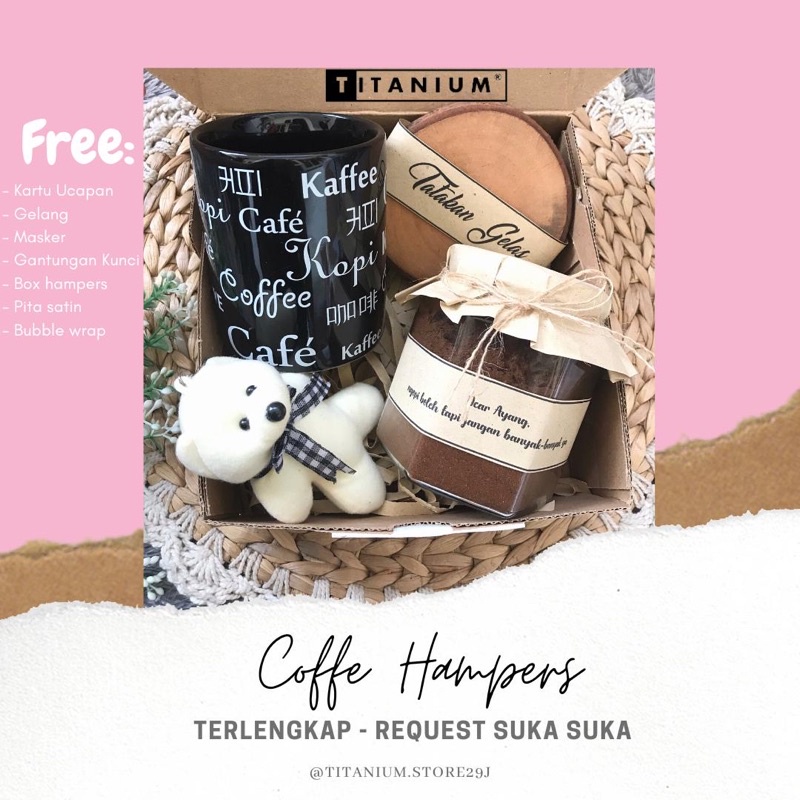 

HAMPERS BOX COFEE IN JAR GIFT BOX KADO ULTAH KADO PACAR HAMPERS CUSTOM KADO WISUDA HADIAH CUSTOM