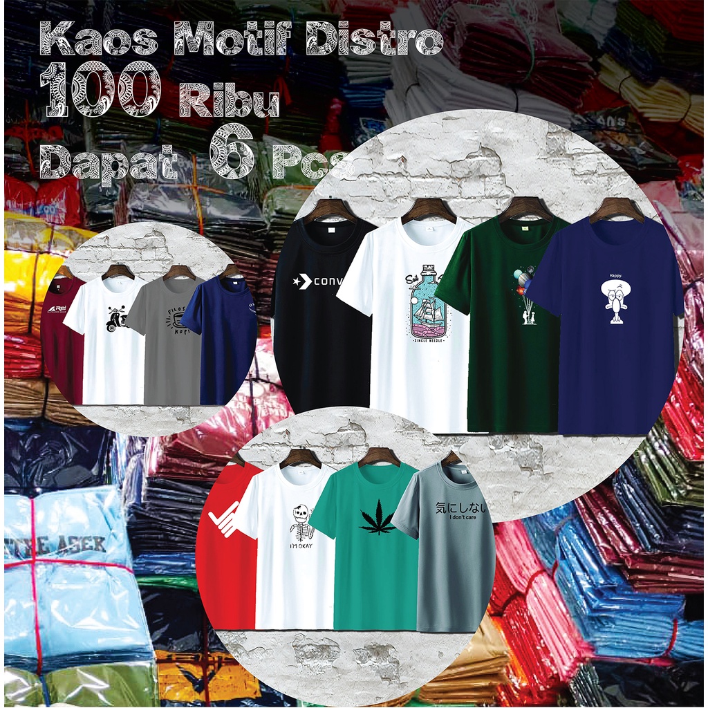 Paket Kaos 100Ribu 6 Kaos