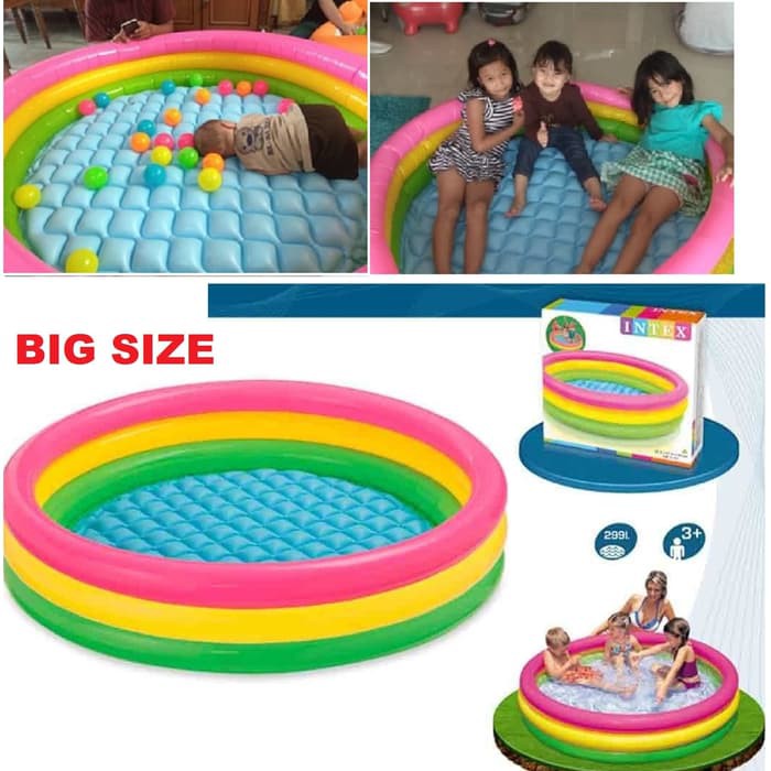 INTEX 57422 KOLAM  RENANG  ANAK KOLAM  KARET Shopee Indonesia