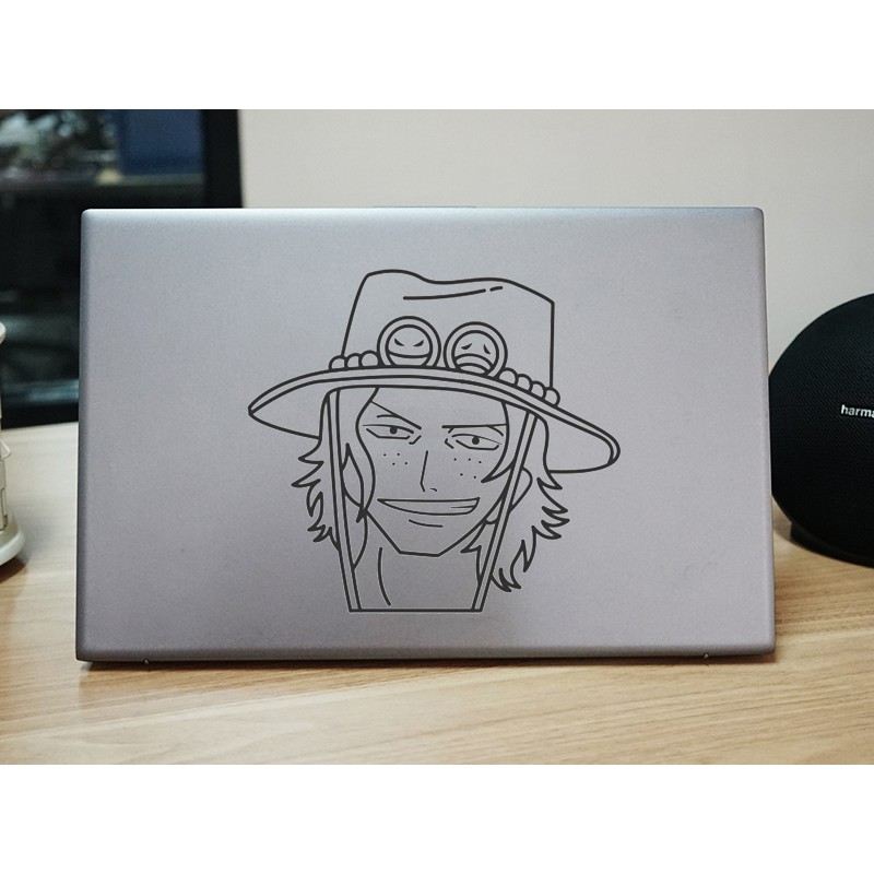 stiker laptop 1 ace one piece custom stiker