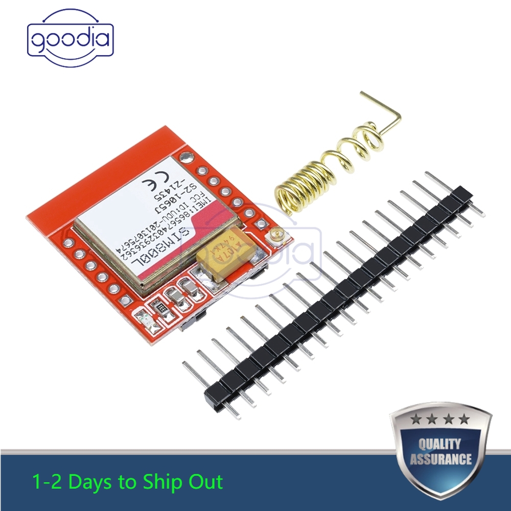 ✈【Fast/COD】✈Papan Modul Kartu Quad-Band SIM800L GSM GPRS SIM800L dengan Antena