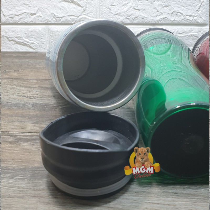 Tumbler Kantor stainless Tinggi Warna 420ml - Polkadot