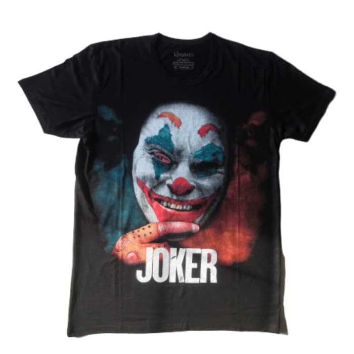 Kaos Big Size Joker Clown Movie Baju Jumbo XL-XXXL Pria Superhero Rhymes Import