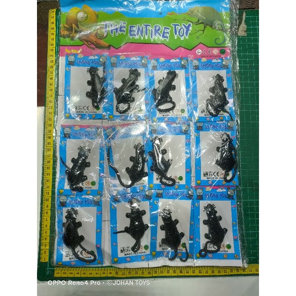 Mainan Stiky Tikus/Ular/Buaya Tempel Jumbo isi 12 Pcs AAB